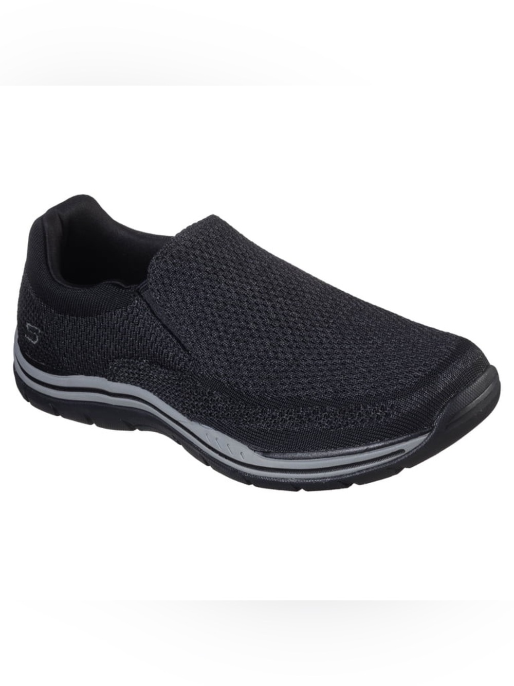 Skechers Relaxed Fit Air-Cooled Memory Foam Mens Slip-On Shoes Size 14 Black